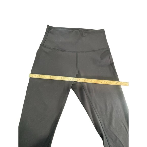Lululemon Womens Black High-Waist Yoga Crop Pants Size 6 Stretchy Activewear - Picture 7 of 7